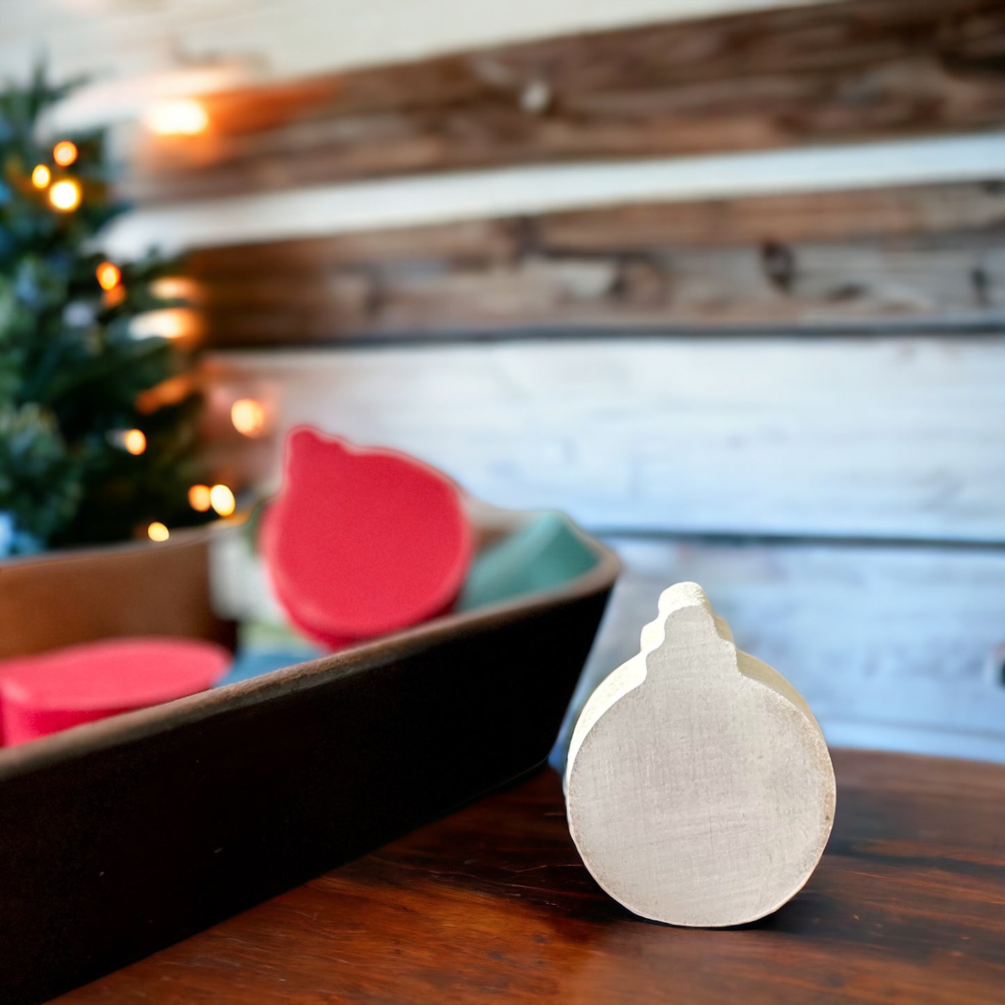 Primitive/Rustic Wood MINI Ornament Holiday Bowl Fillers