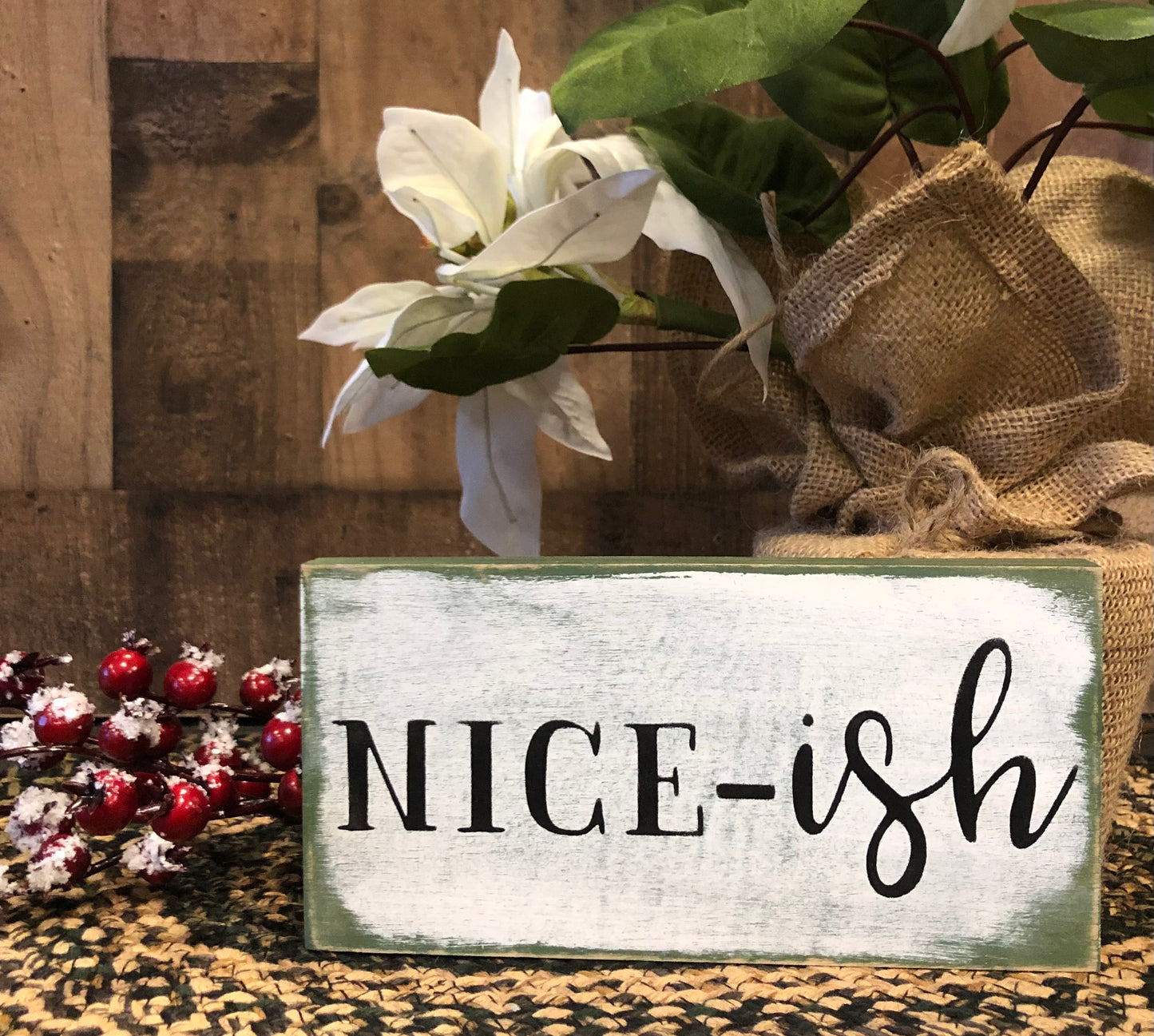 Rustic/Primitive NICE-ish Holiday Shelf Sitter