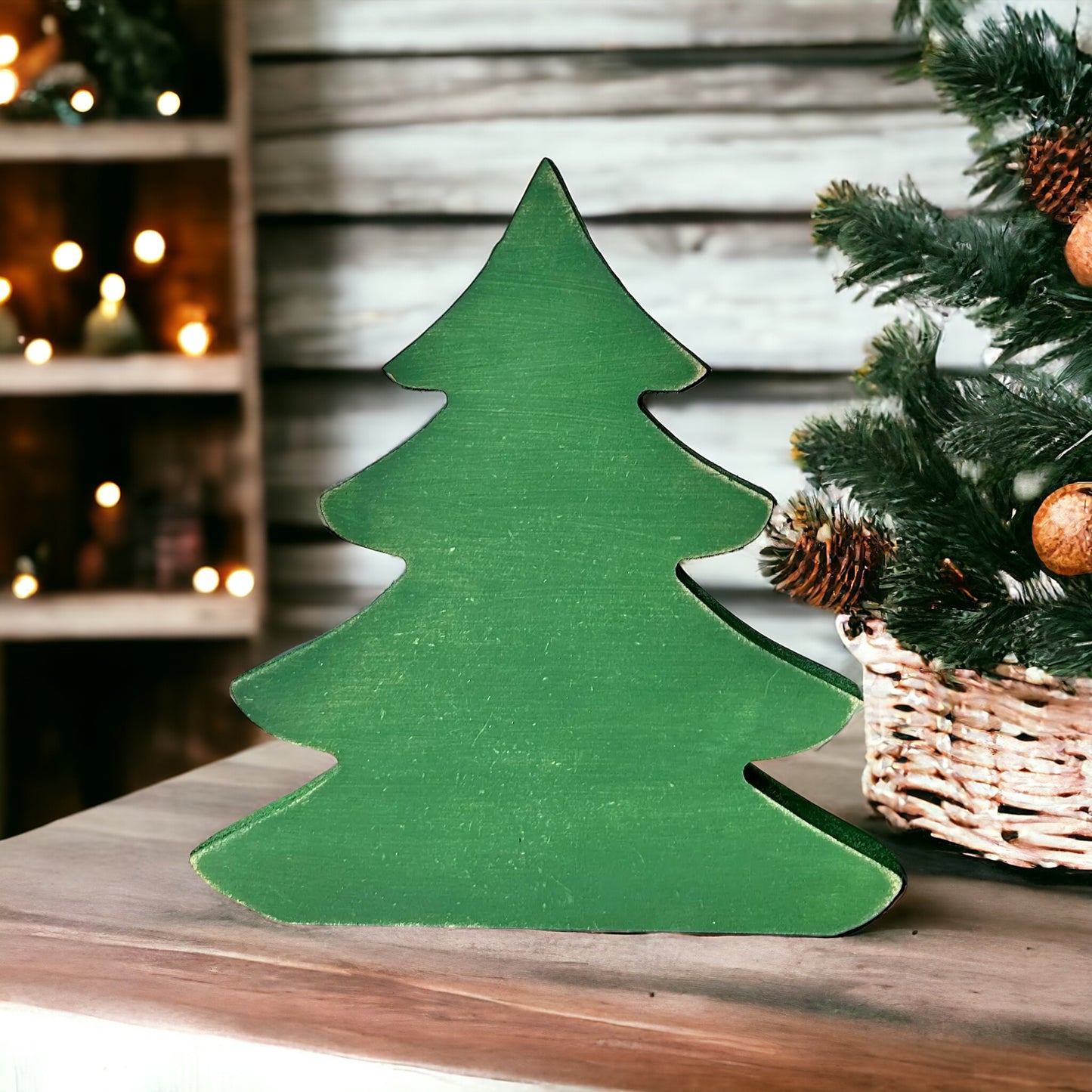 Primitive Wood Christmas Tree Sitters - Original Style