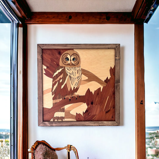 Owl Wood Artwork