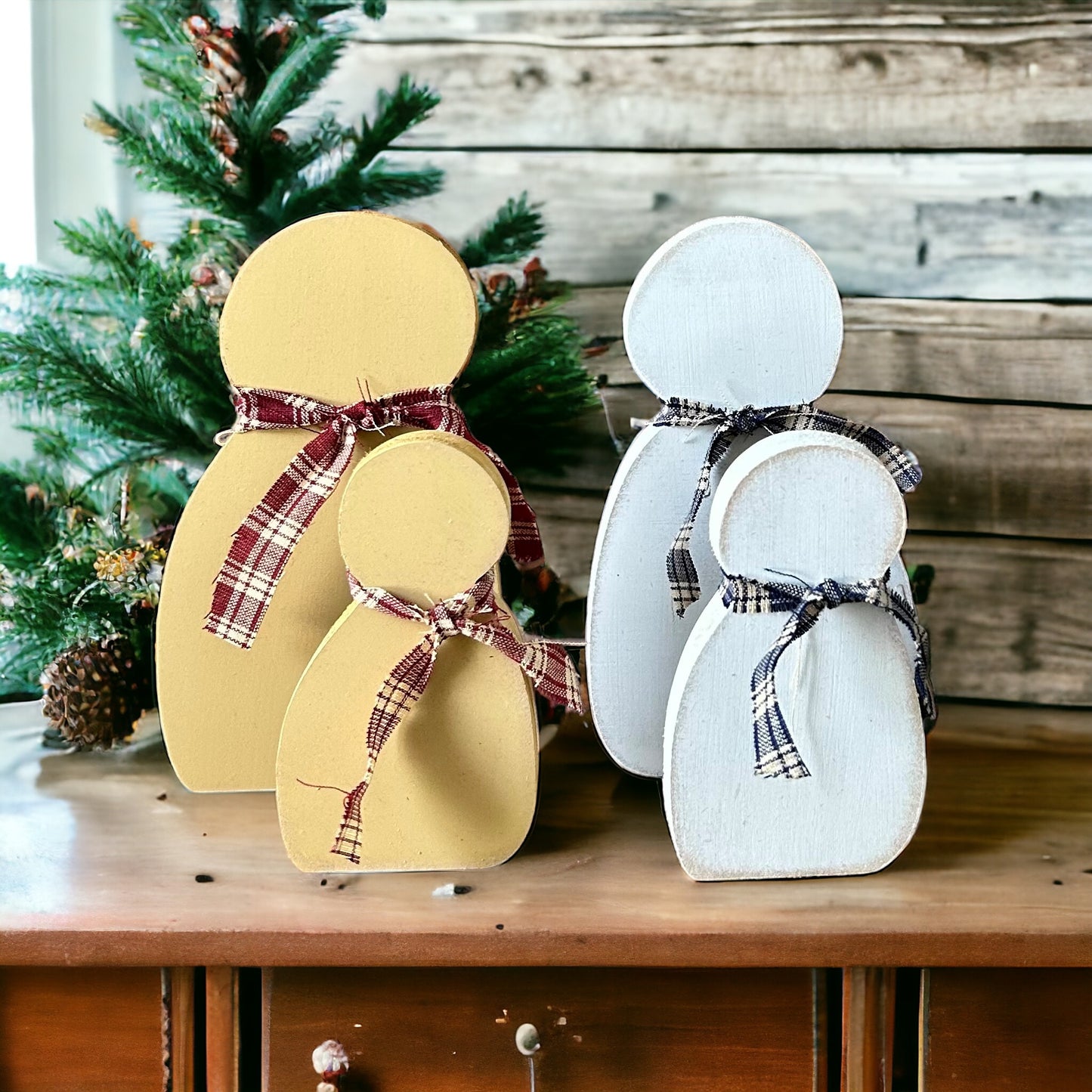 Primitive Snowman - Shelf Sitter