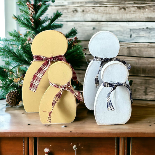Primitive Snowman - Shelf Sitter