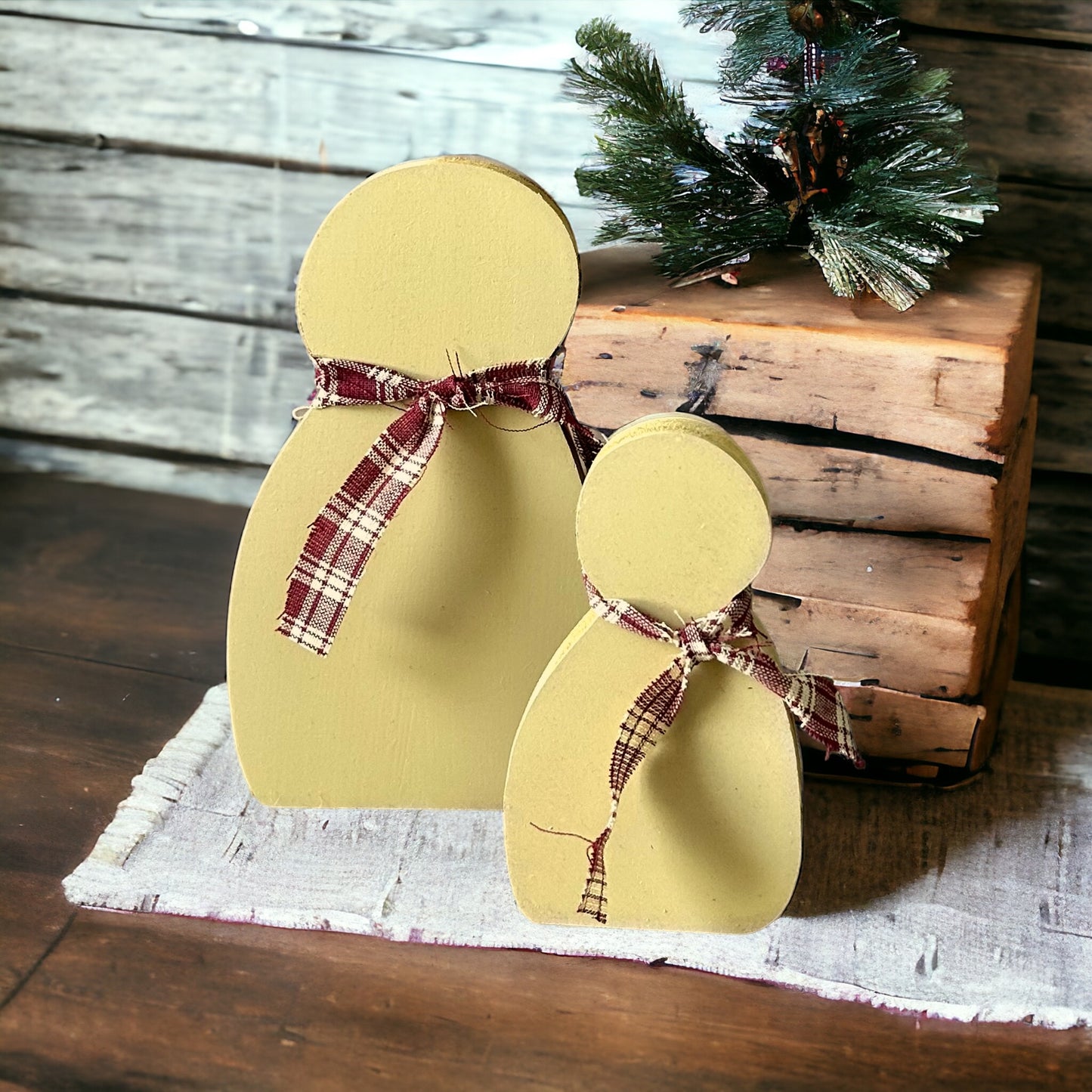 Primitive Snowman - Shelf Sitter
