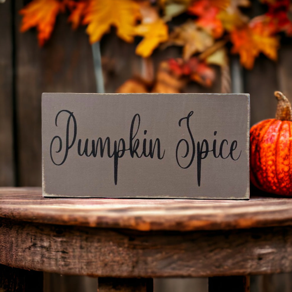 Primitive/Rustic Pumpkin Spice Shelf Sitter