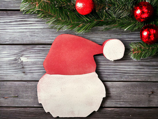 Primitive/Rustic Wood Santa Head