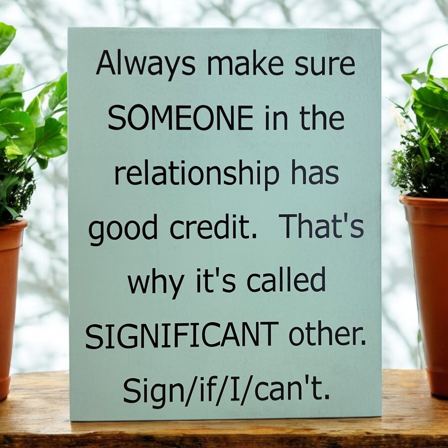 Significant Other - Funny Rustic Wood Sign