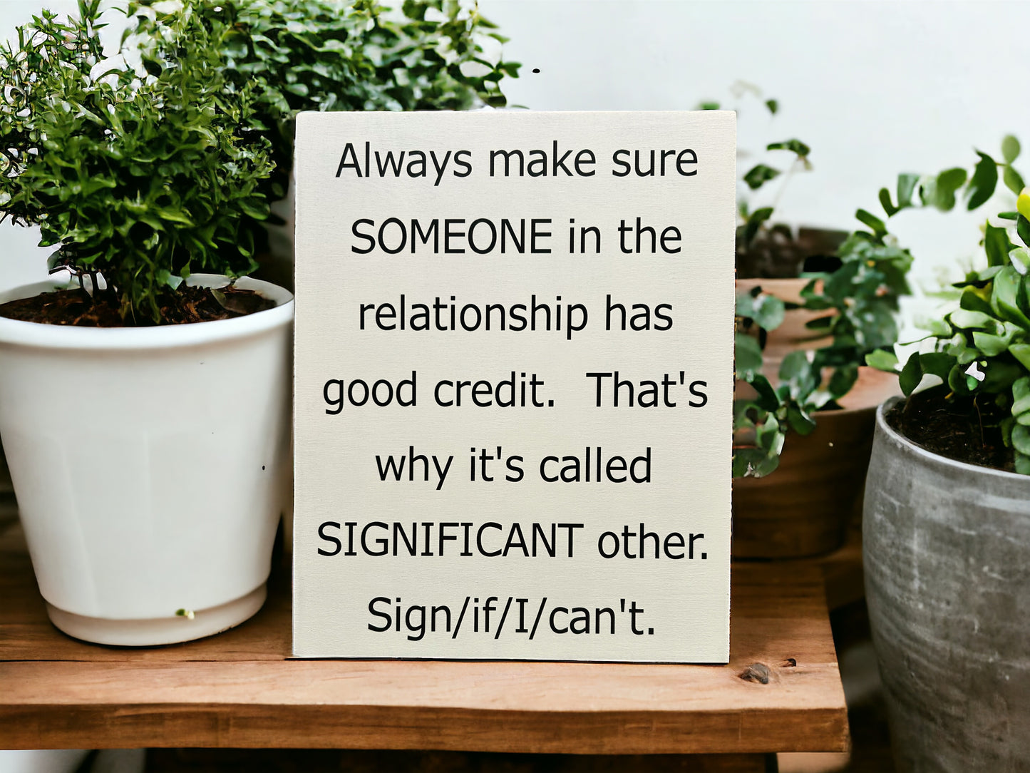 Significant Other - Funny Rustic Wood Sign