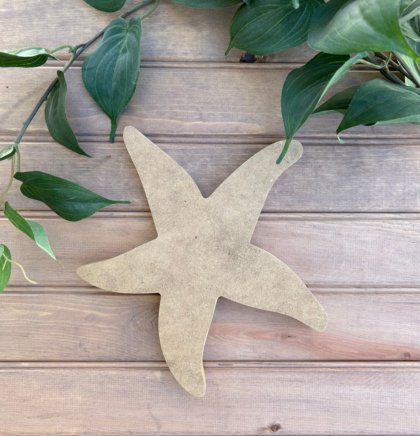 Rustic Wood Starfish - Beach Shelf Sitter