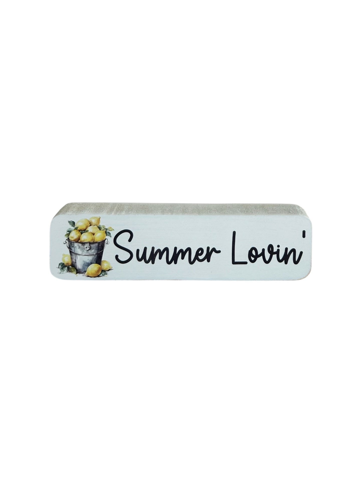 Summer Lovin’ -Lemon Decor Rustic Wood Sign