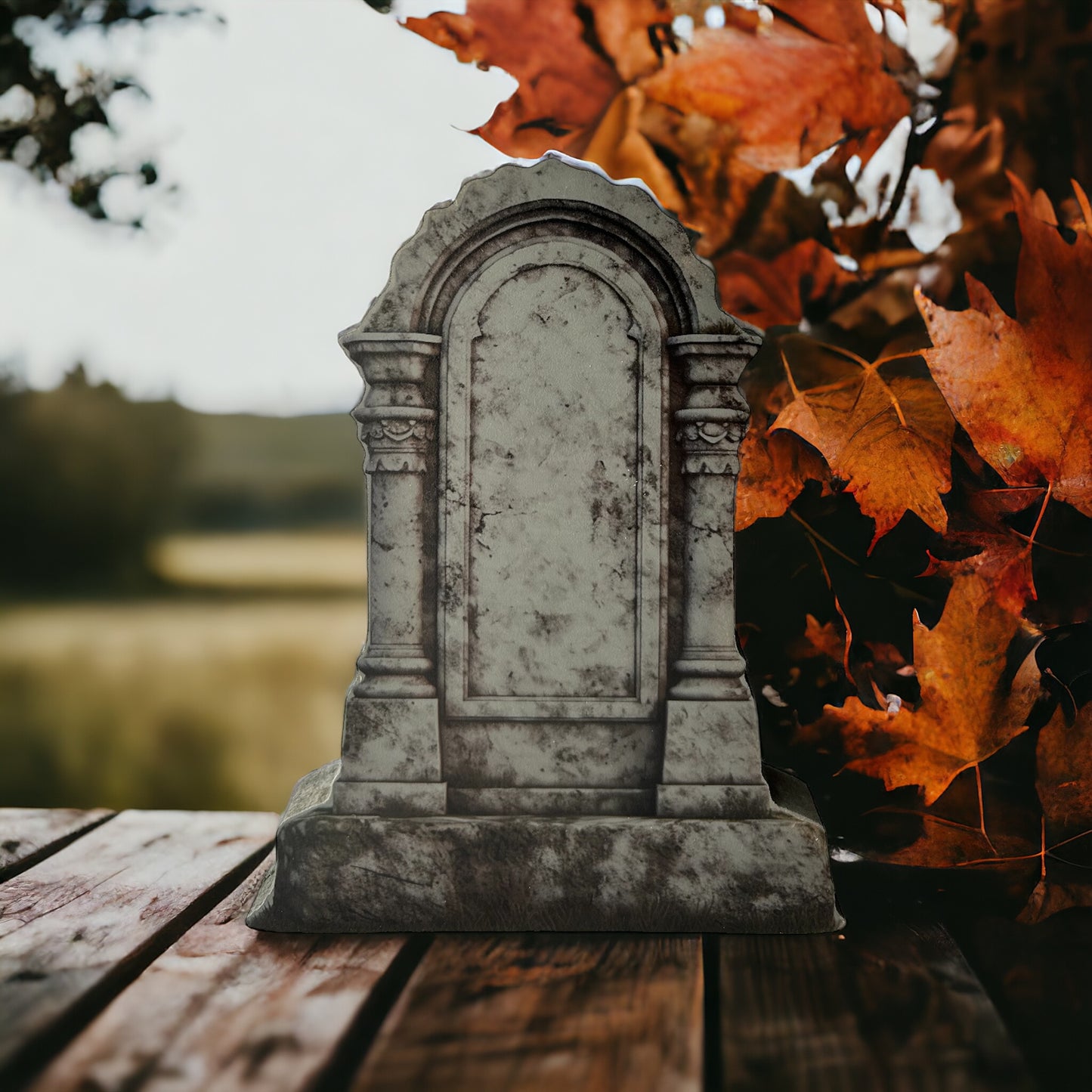 Wood Tombstone - Halloween/Fall Home Accent