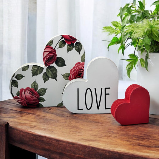Valentine’s Day Wood Hearts - Farmhouse Style Decor