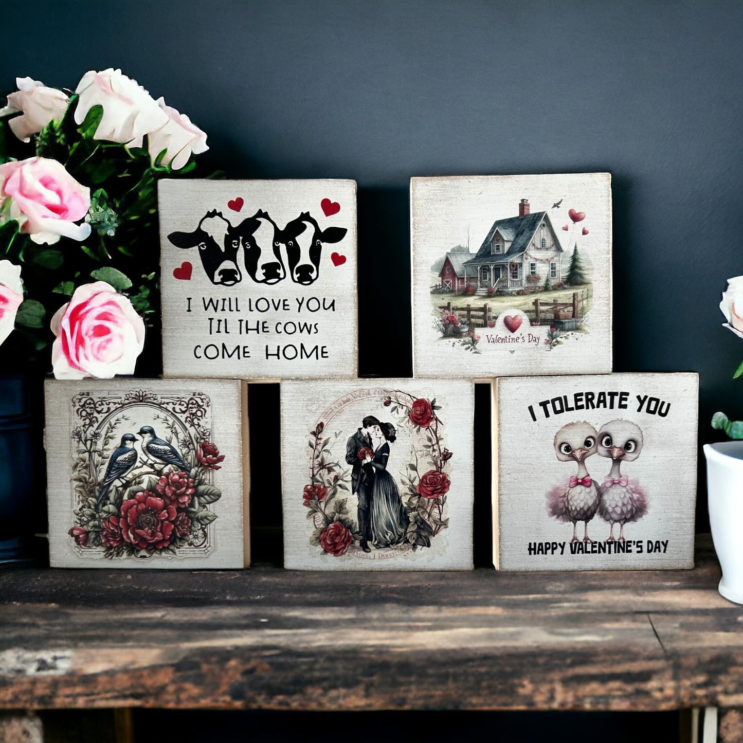 MINI Valentine’s Day Wood Signs - Rustic Home Decor