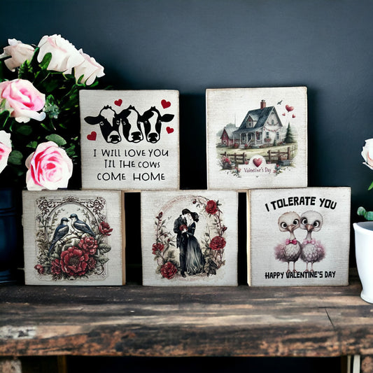 MINI Valentine’s Day Wood Signs - Rustic Home Decor