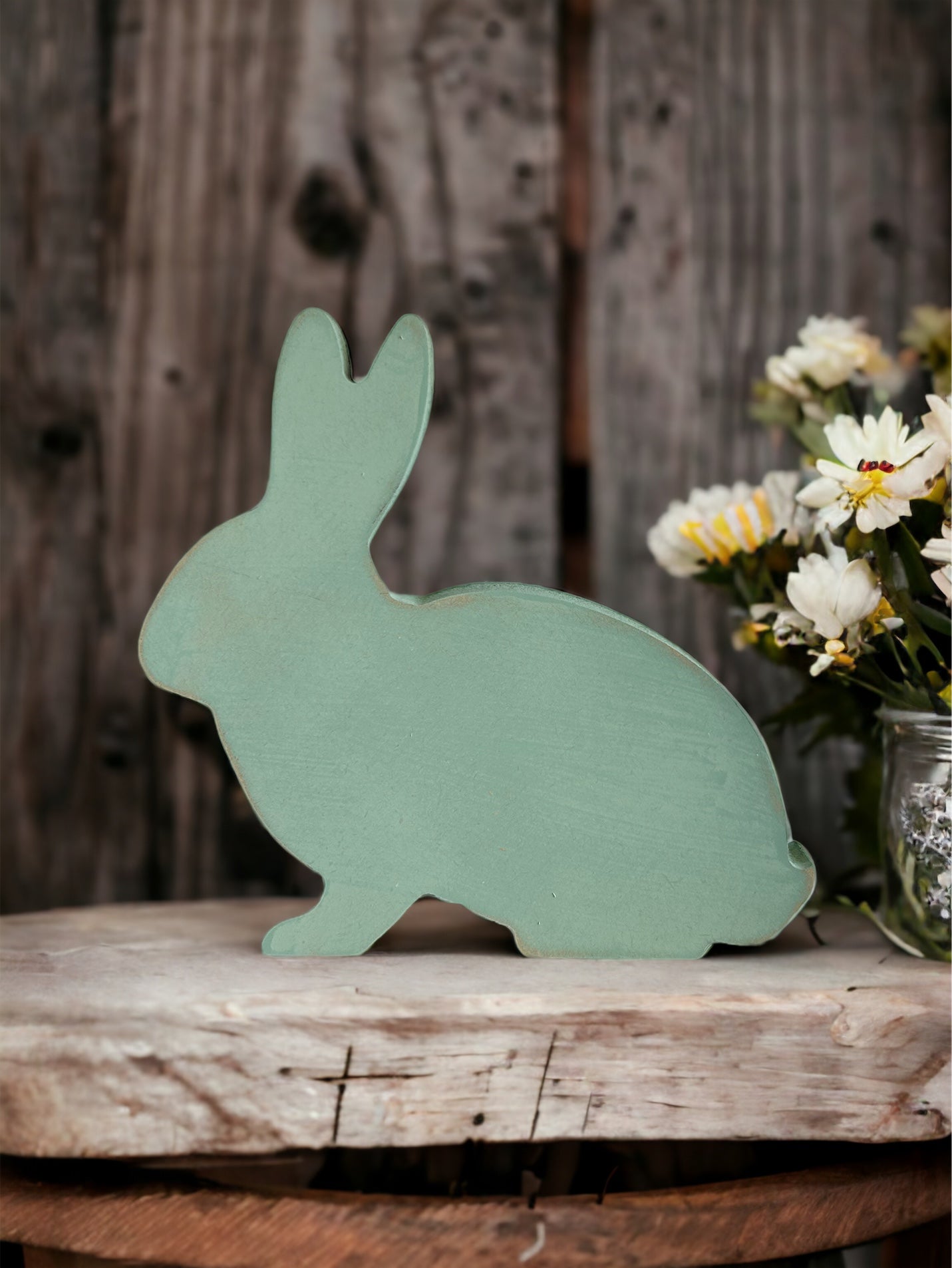 Wood Easter bunny