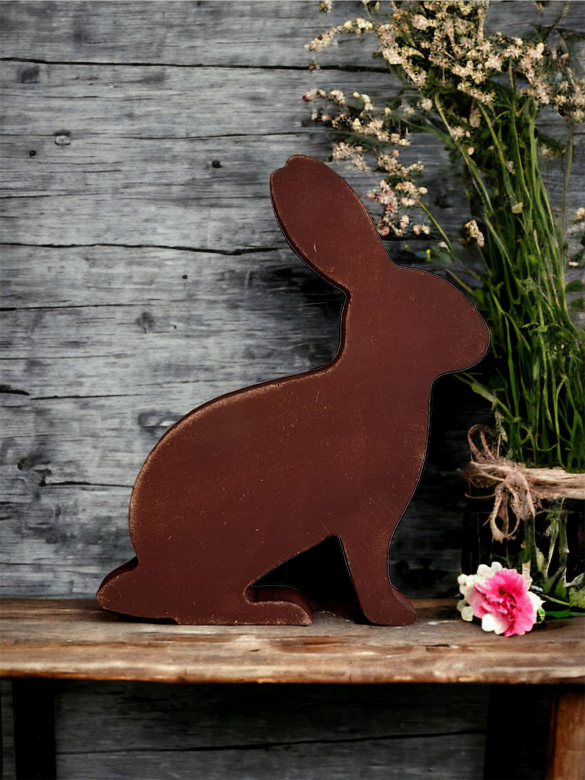 Wood Easter bunny