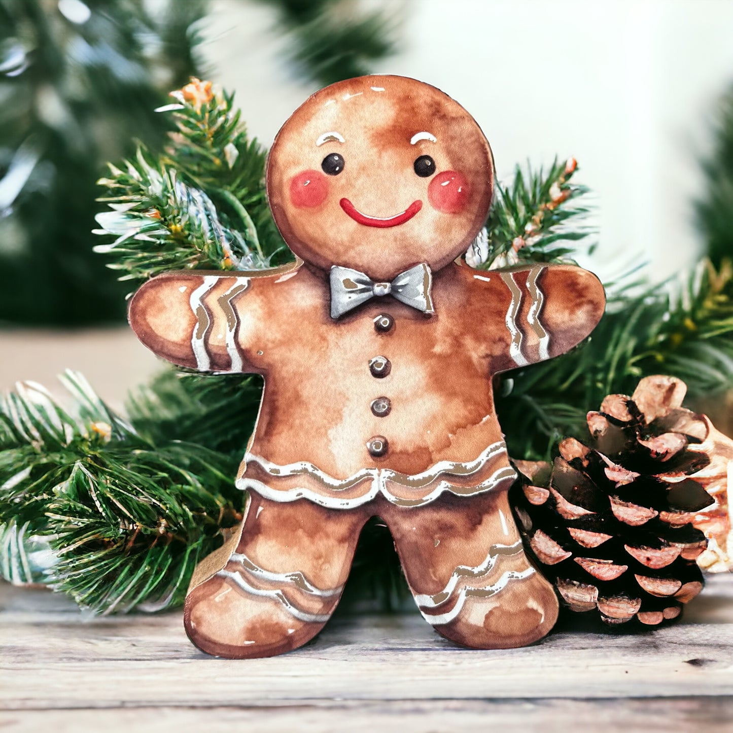 Wood Gingerbread Men - Christmas Decor