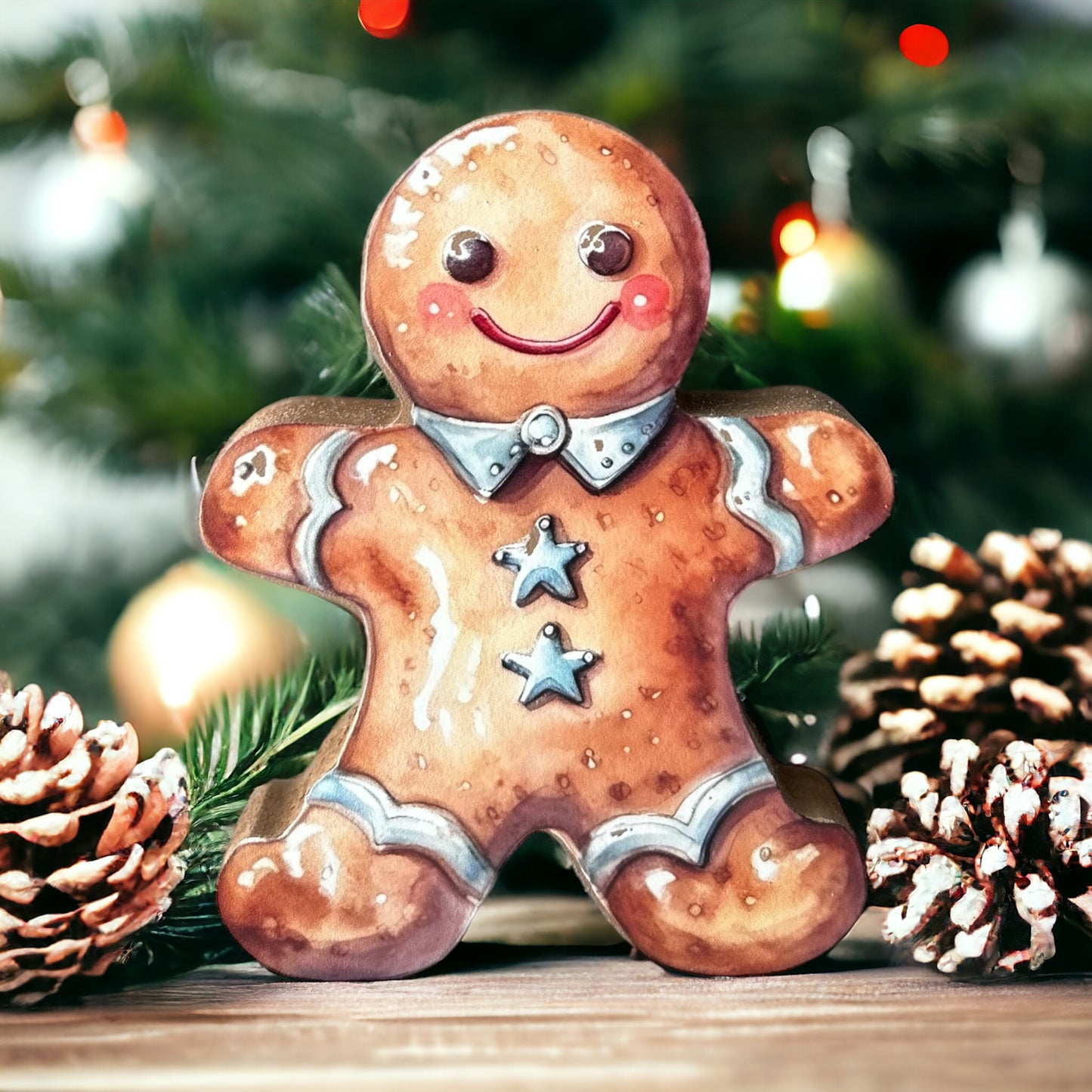 Wood Gingerbread Men - Christmas Decor
