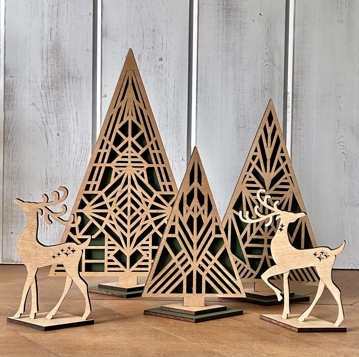 boho wood trees