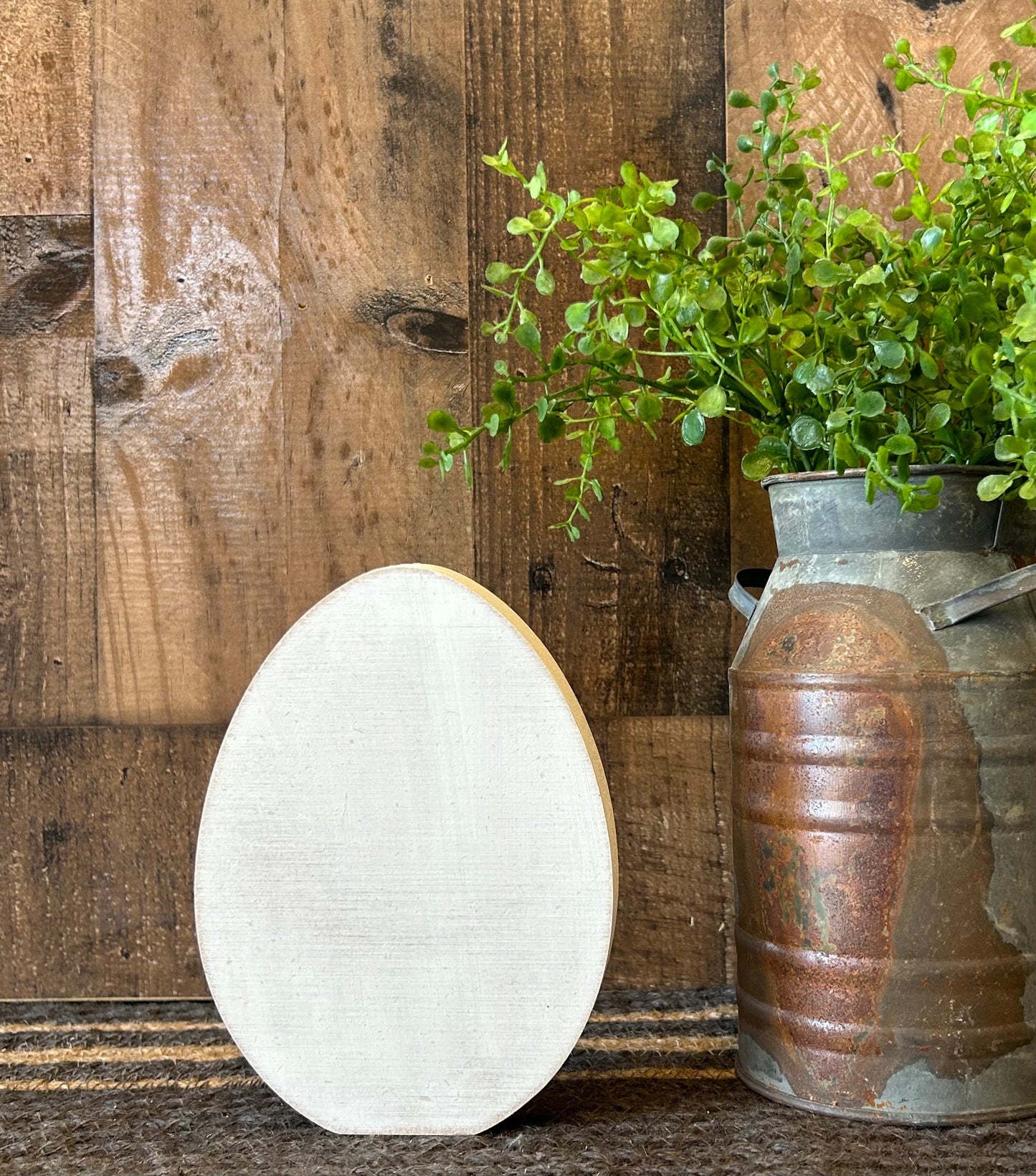 white wood egg