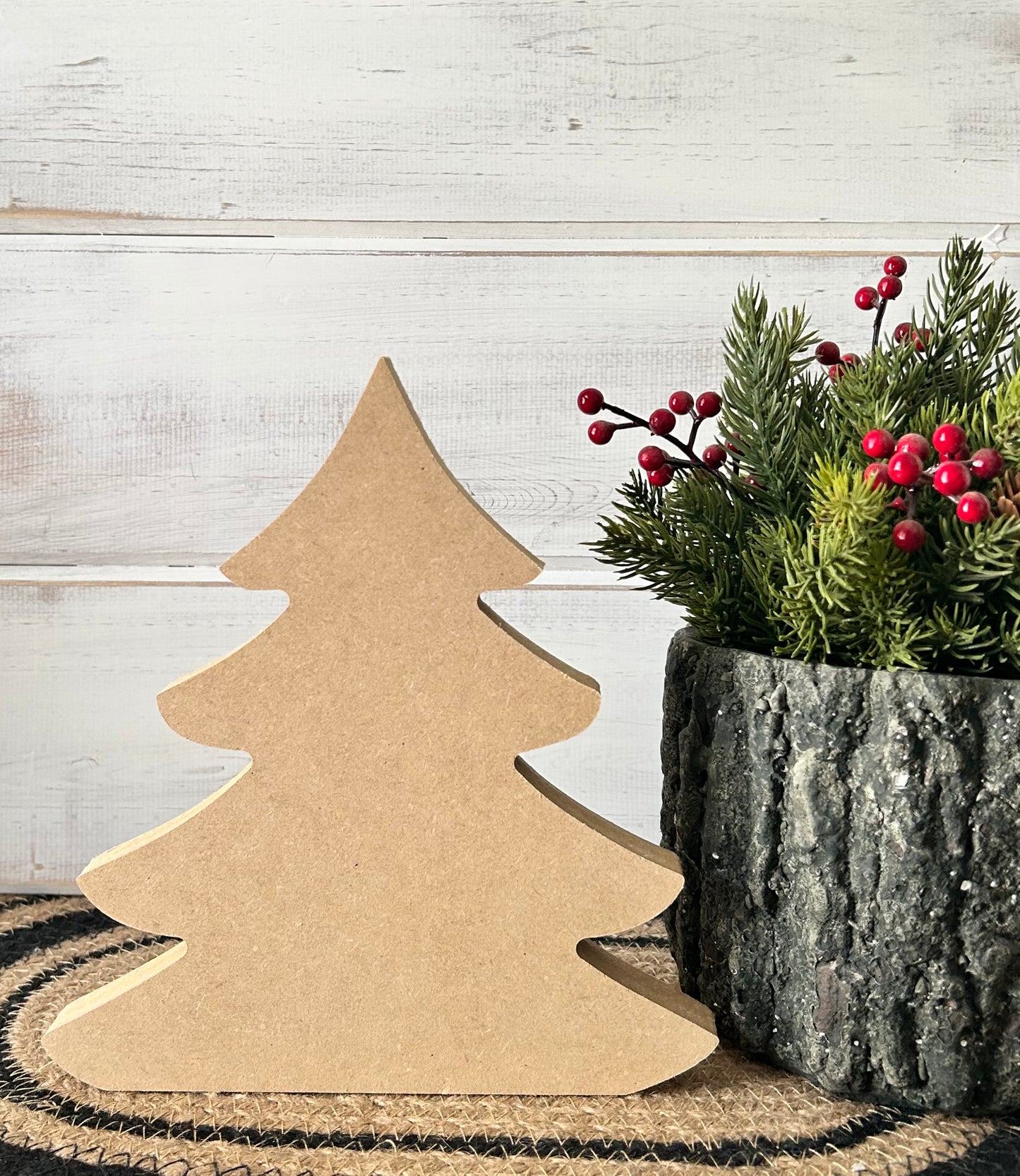 Primitive Wood Christmas Tree Sitters - Original Style