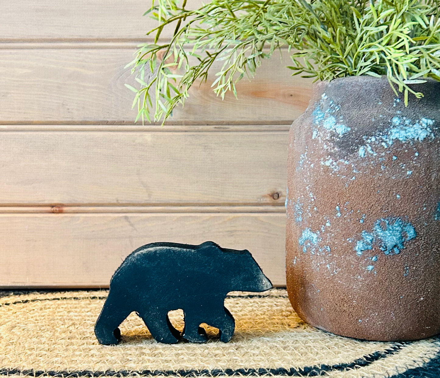 Primitive/Rustic Wood Bears- Papa Bear-Mama Bear-Baby Bear