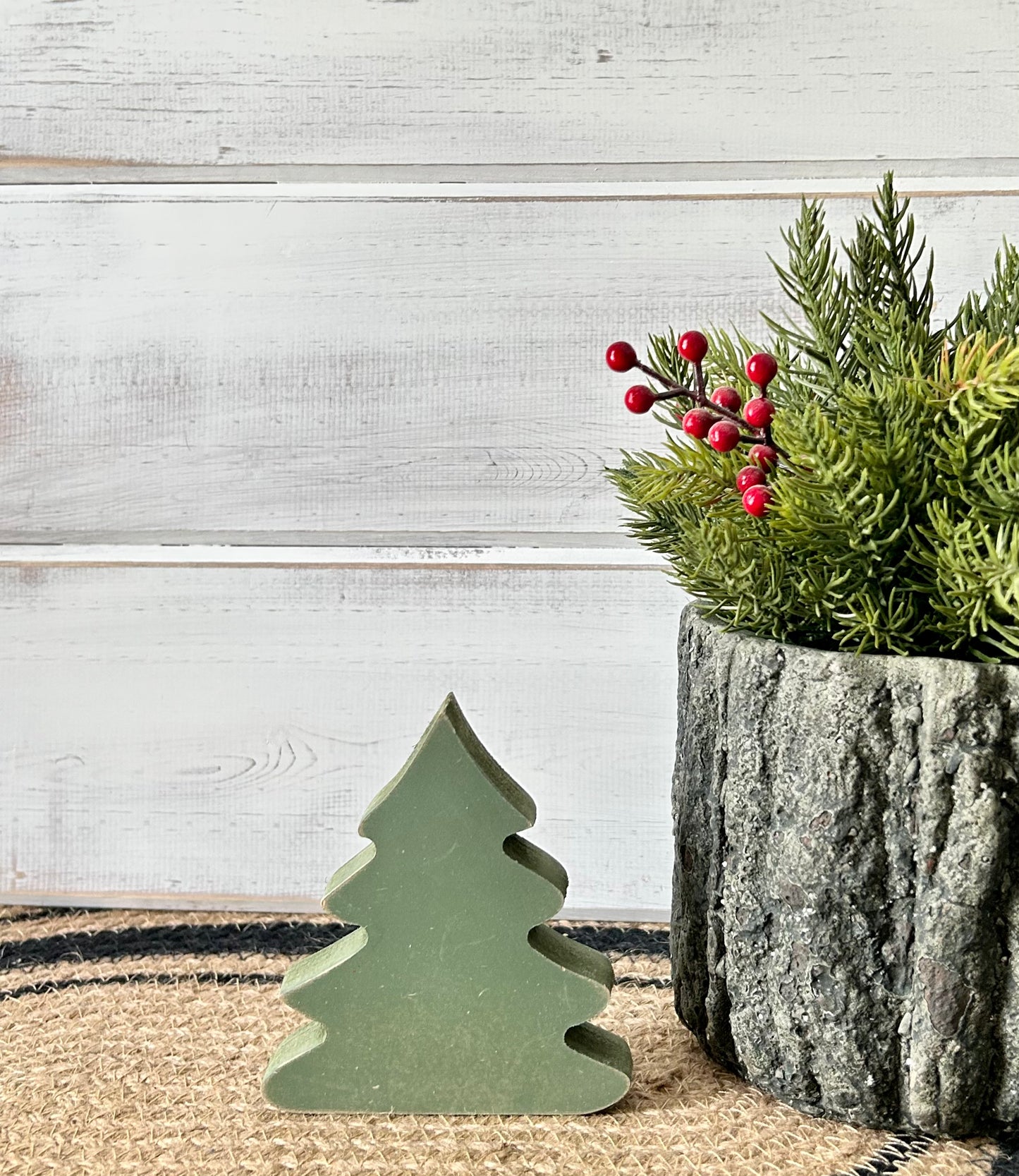 Primitive Wood Christmas Tree Sitters - Original Style