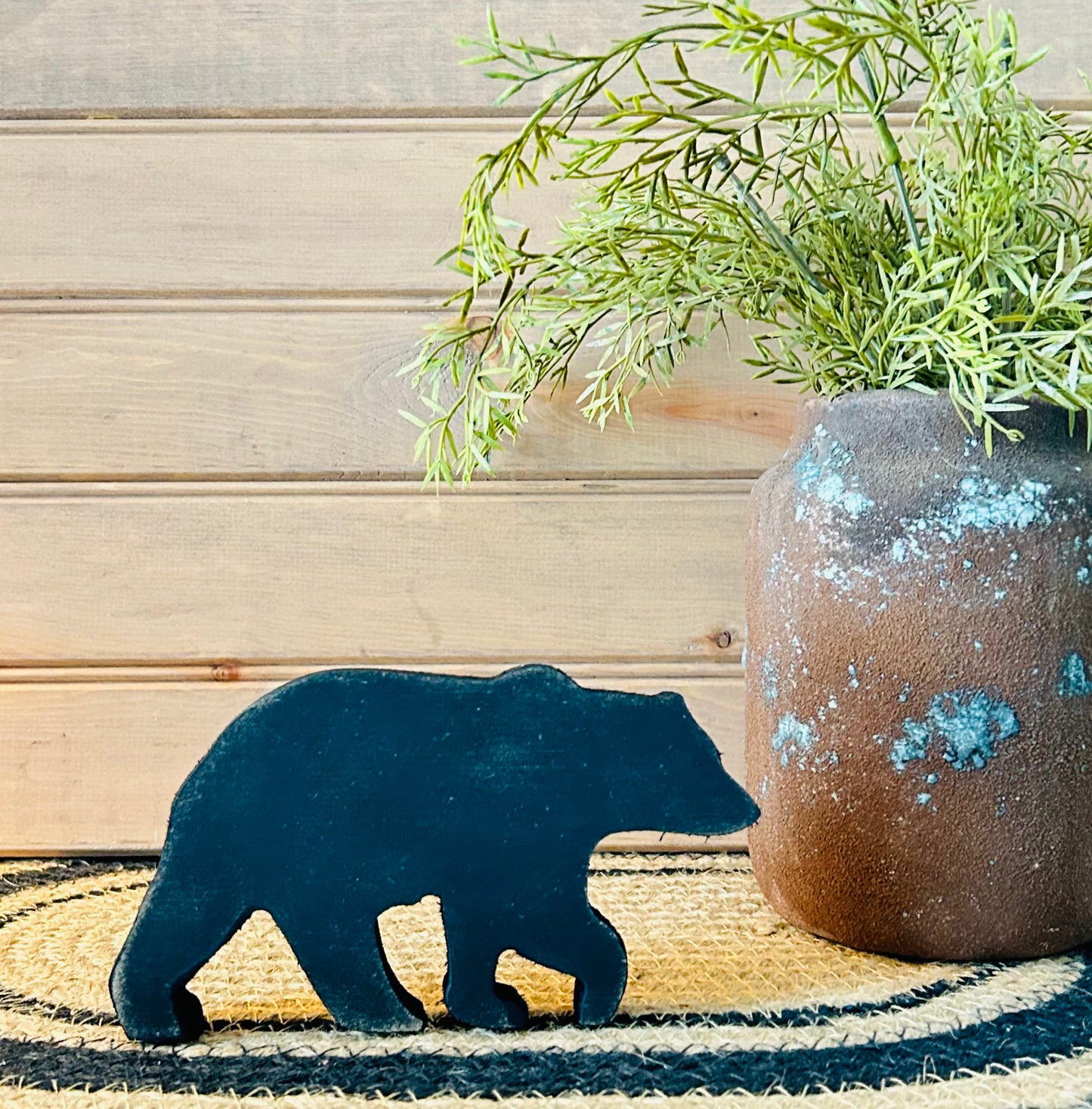 Primitive/Rustic Wood Bears- Papa Bear-Mama Bear-Baby Bear