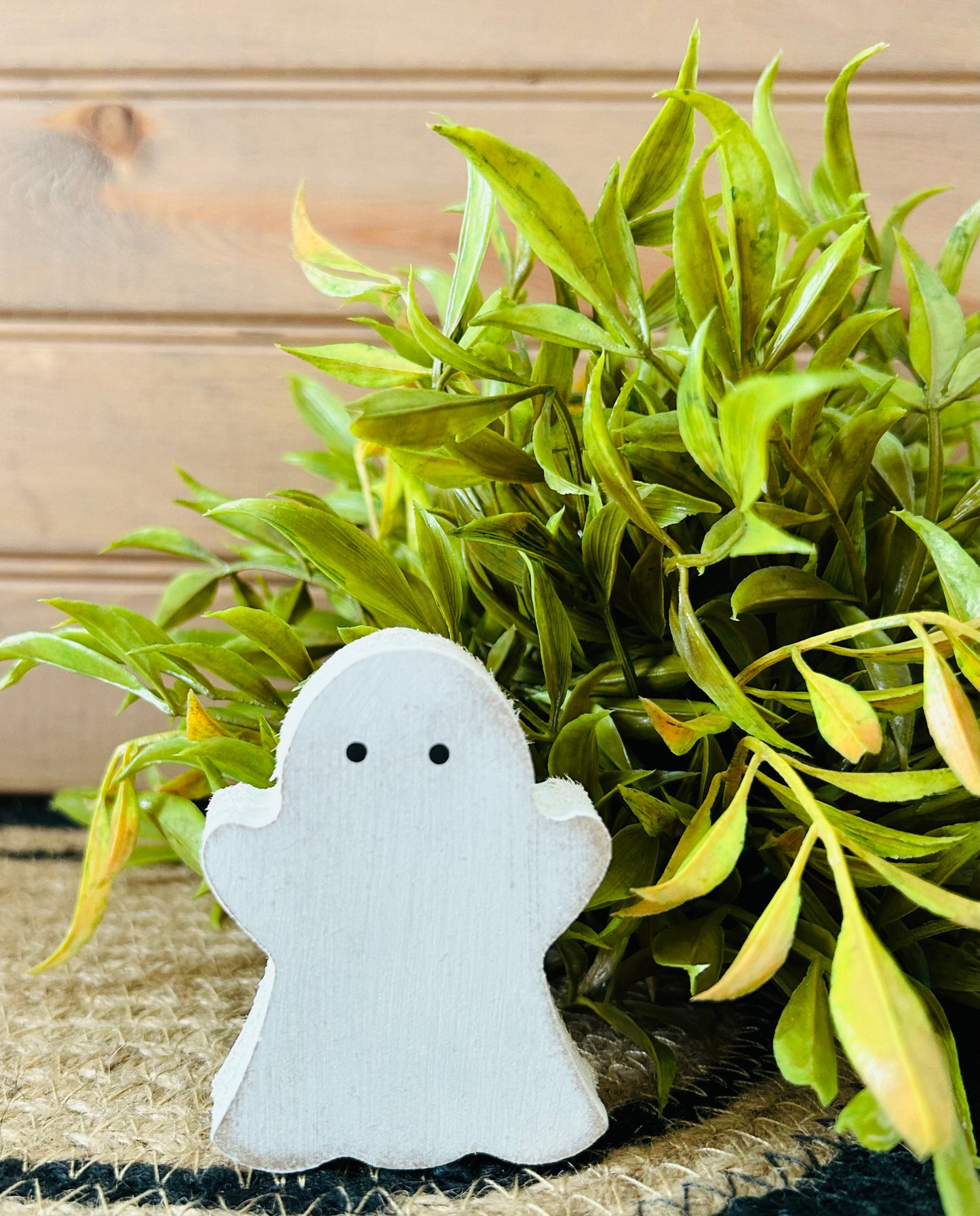 Primitive/Rustic Halloween Wood Ghost Bowl Fillers