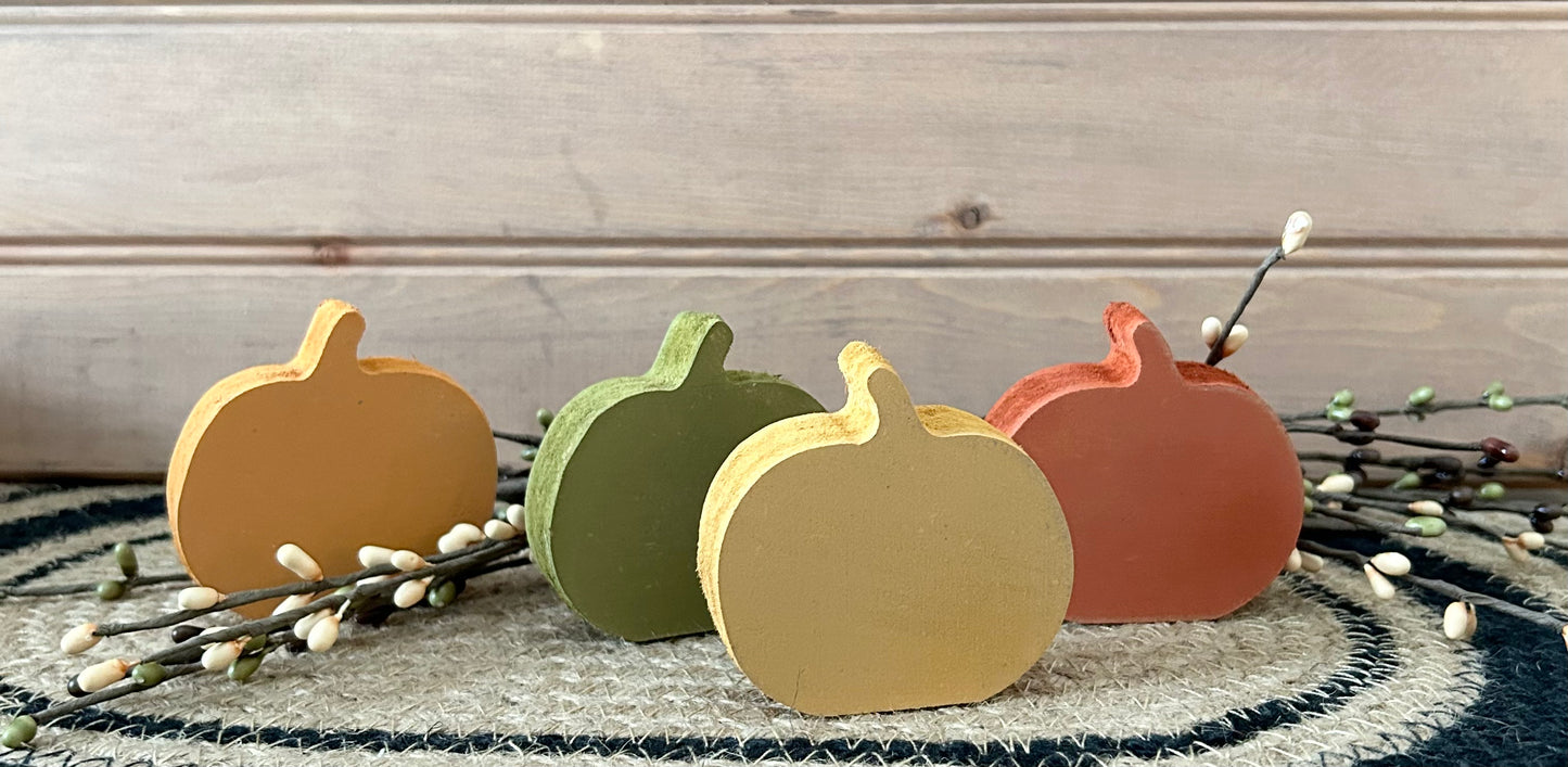 Primitive/Rustic Wood Pumpkins Bowl Fillers