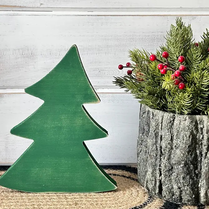 Primitive/Rustic Wood Christmas/Winter Tree - Leaning