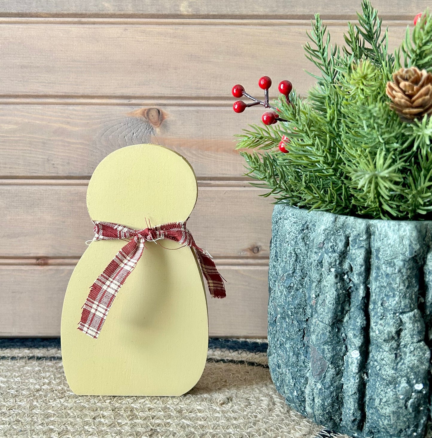 Primitive Snowman - Shelf Sitter