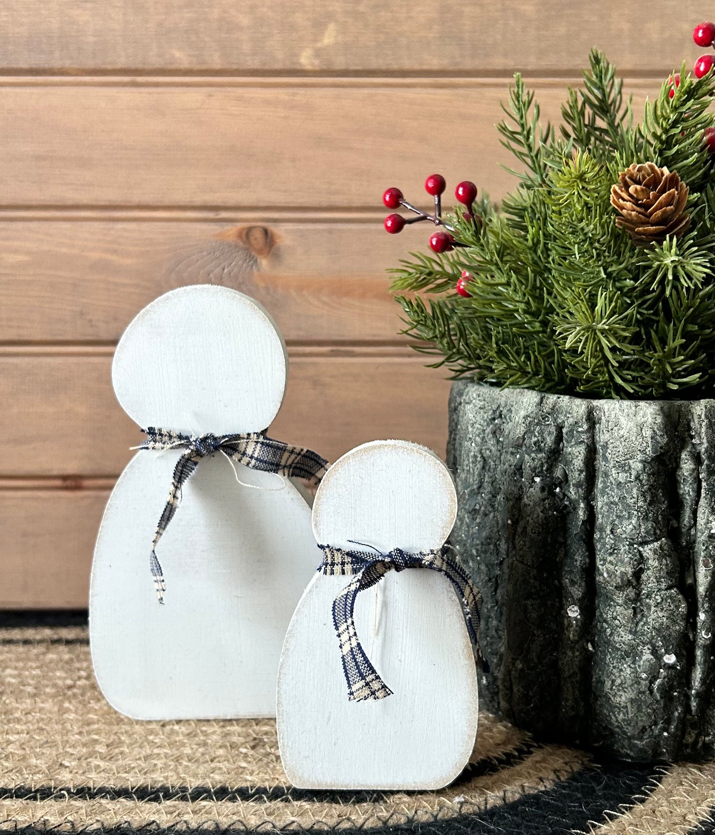 Primitive Snowman - Shelf Sitter