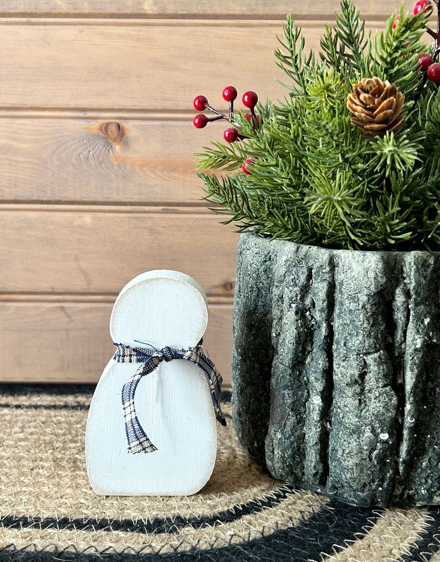 Primitive Snowman - Shelf Sitter