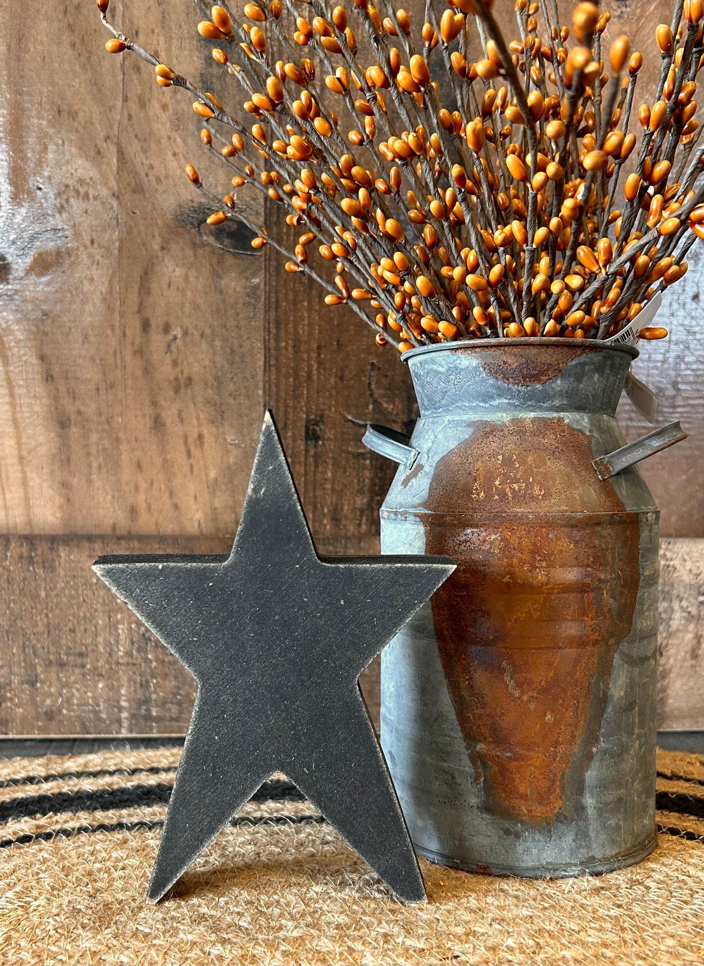 black wood prim star