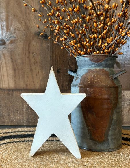 white wood prim star