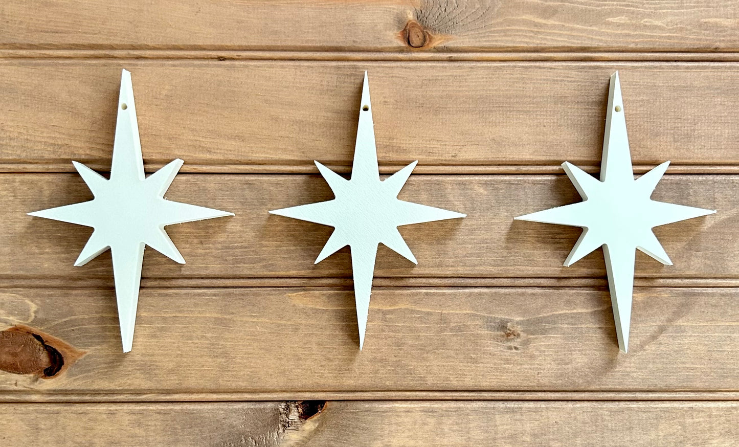Indoor/Outdoor PVC Nativity Star - Porch/Yard Décor Set of 3