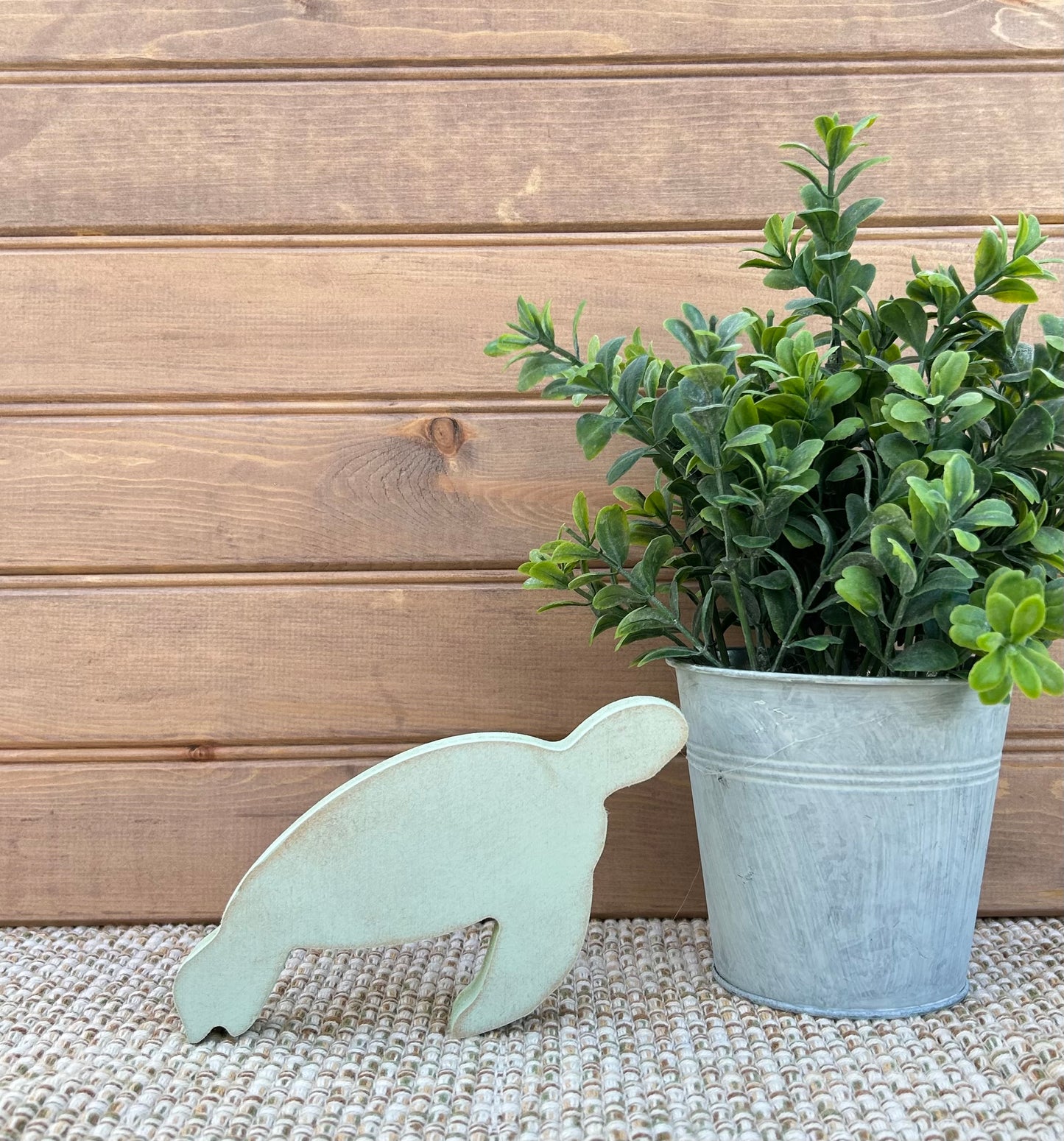 Primitive/Rustic Wood Sea Turtle