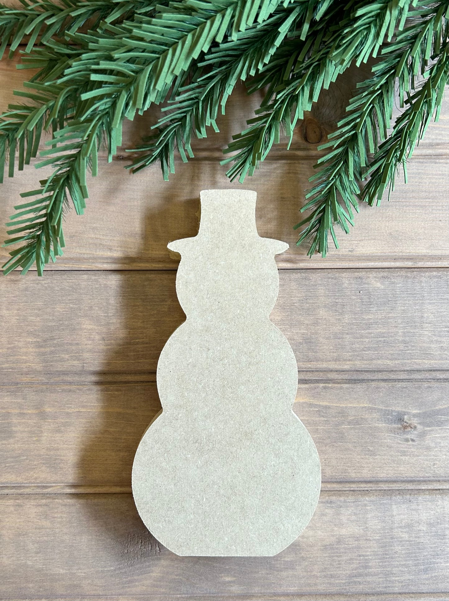 wood snowman