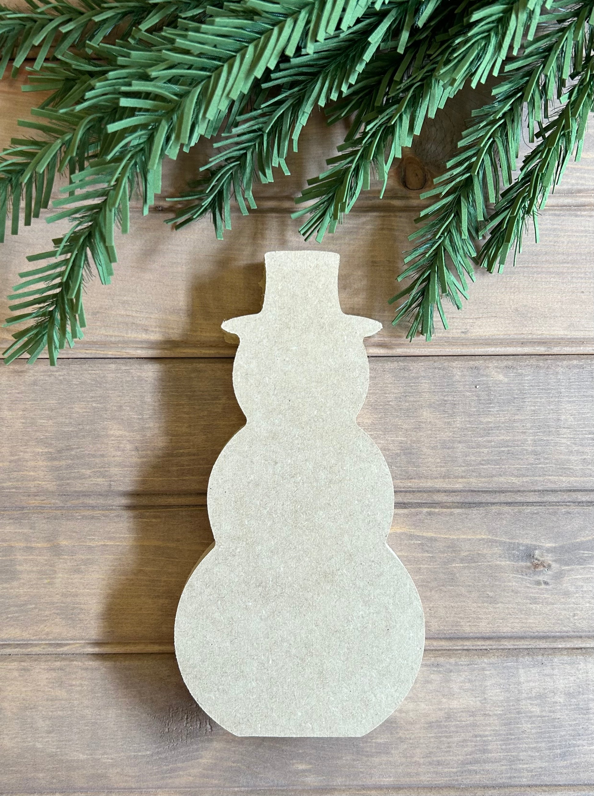 wood snowman