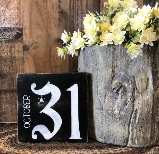 Primitive/Rustic 31 Halloween Shelf Sitter
