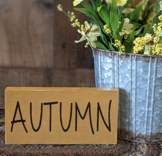 Primitive/Rustic Autumn Shelf Sitter