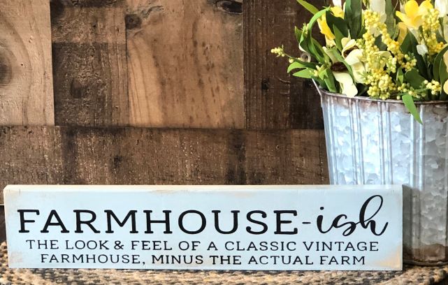 Farmhouse-ish Rustic Wood Shelf Sitter