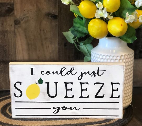 I Could Just Squeeze You - Rustic Wood Summer Sign