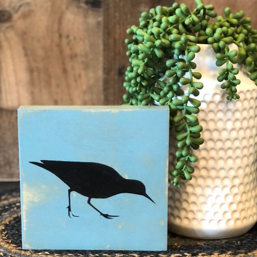sandpiper wood sign