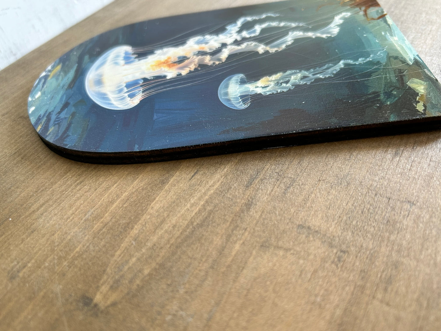 Jellyfish - Printed Wood Arch - Beach Decor