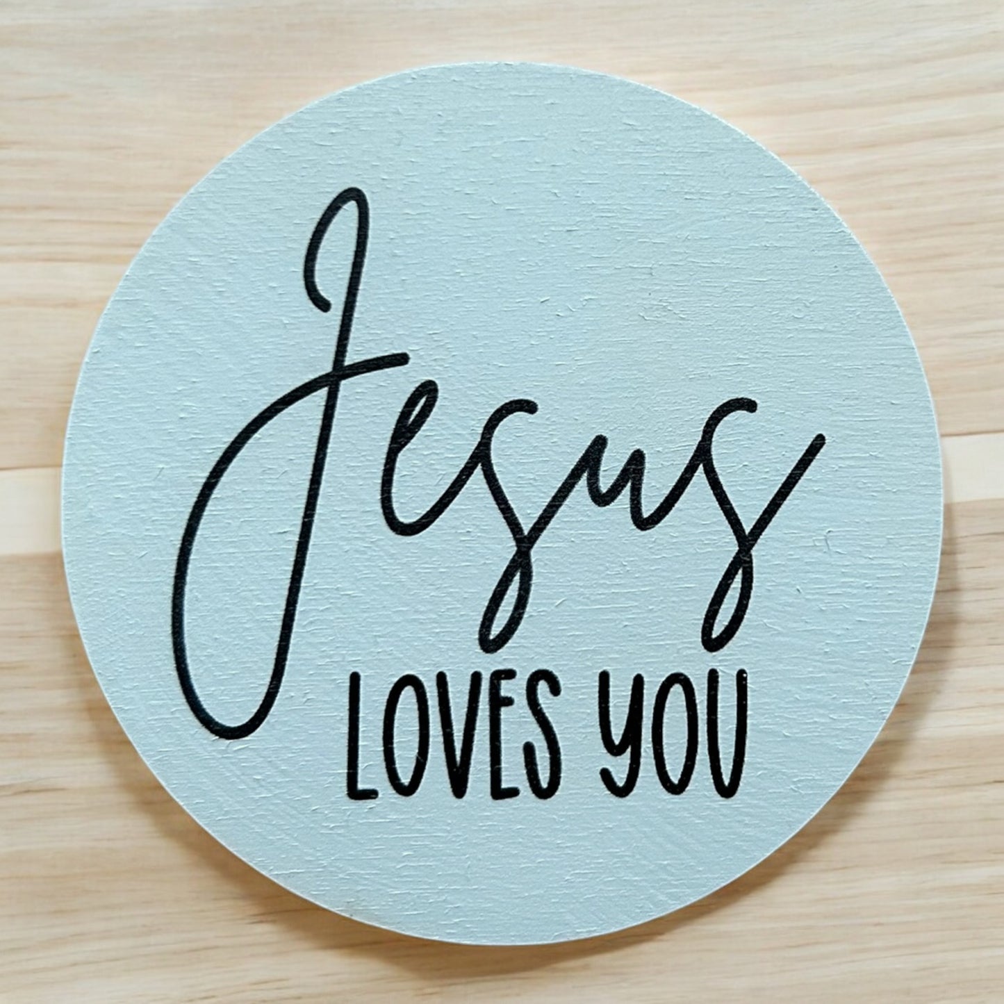 Jesus Loves You Wood Magnet