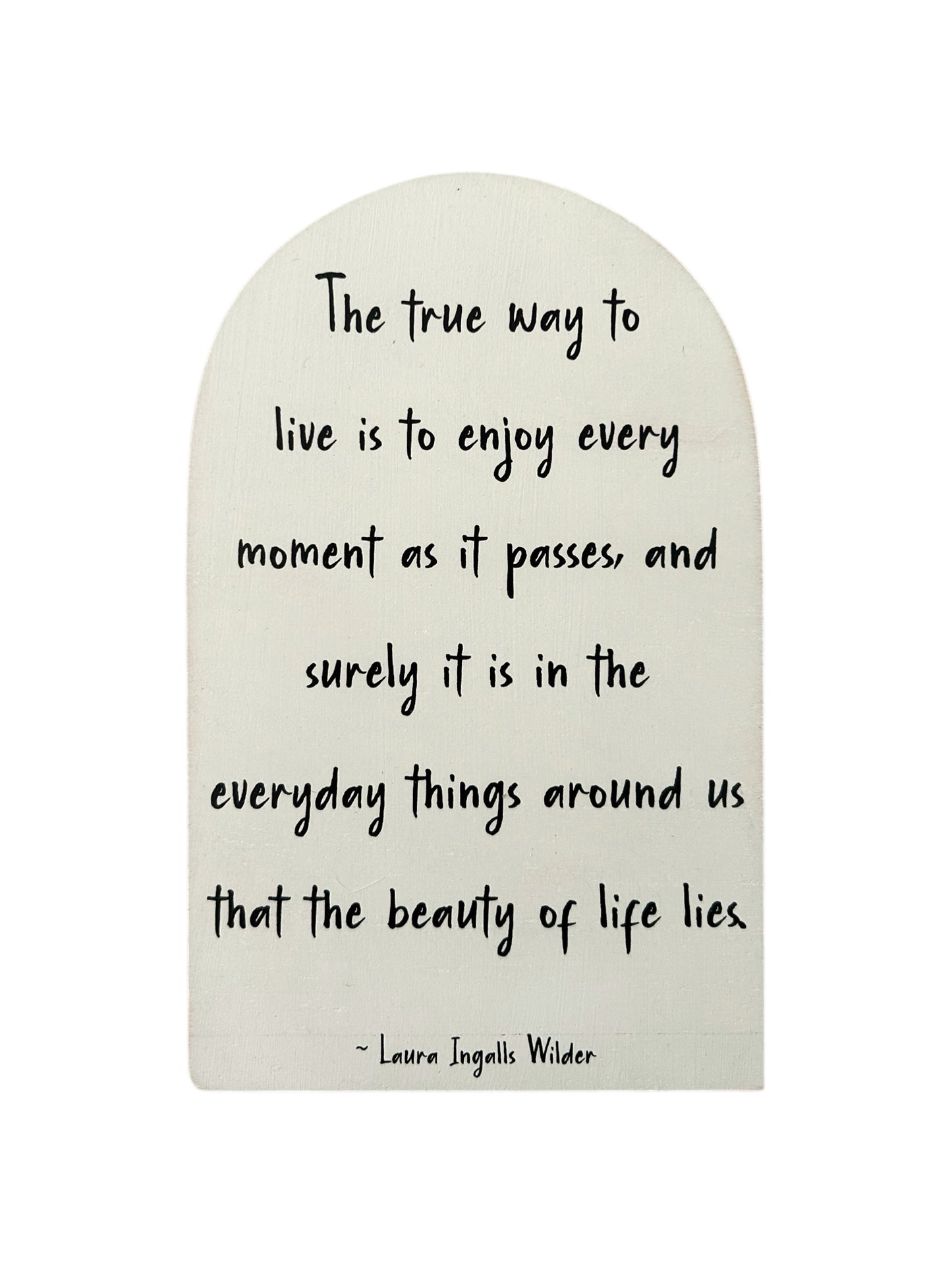 Laura Ingalls Wilder - Printed Wood Arch - Everyday Décor