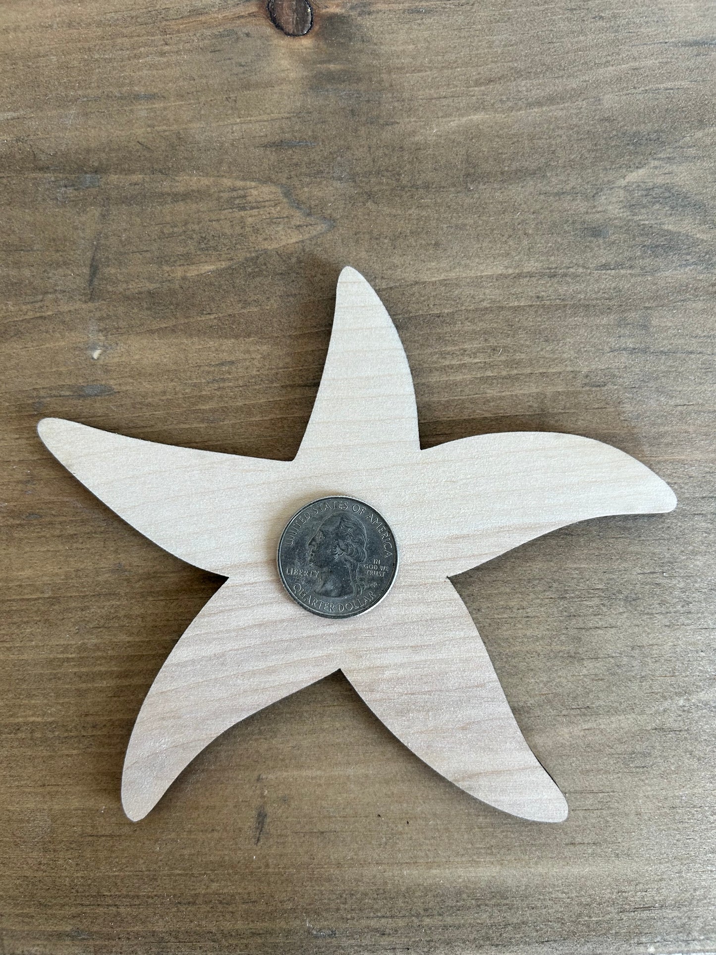DIY Thin Blanks - Wood Starfish - Pack of 4