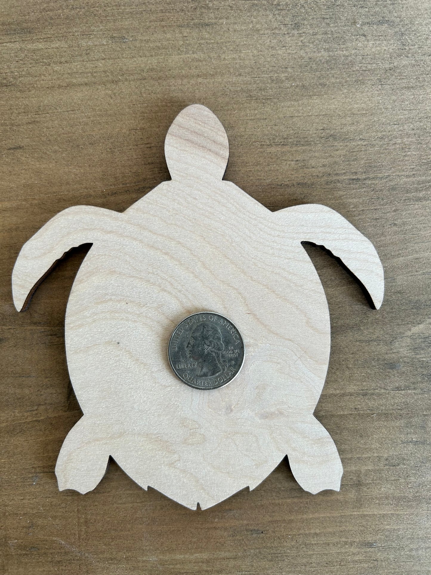 DIY Thin Blanks - Wood Sea Turtle - Pack of 4