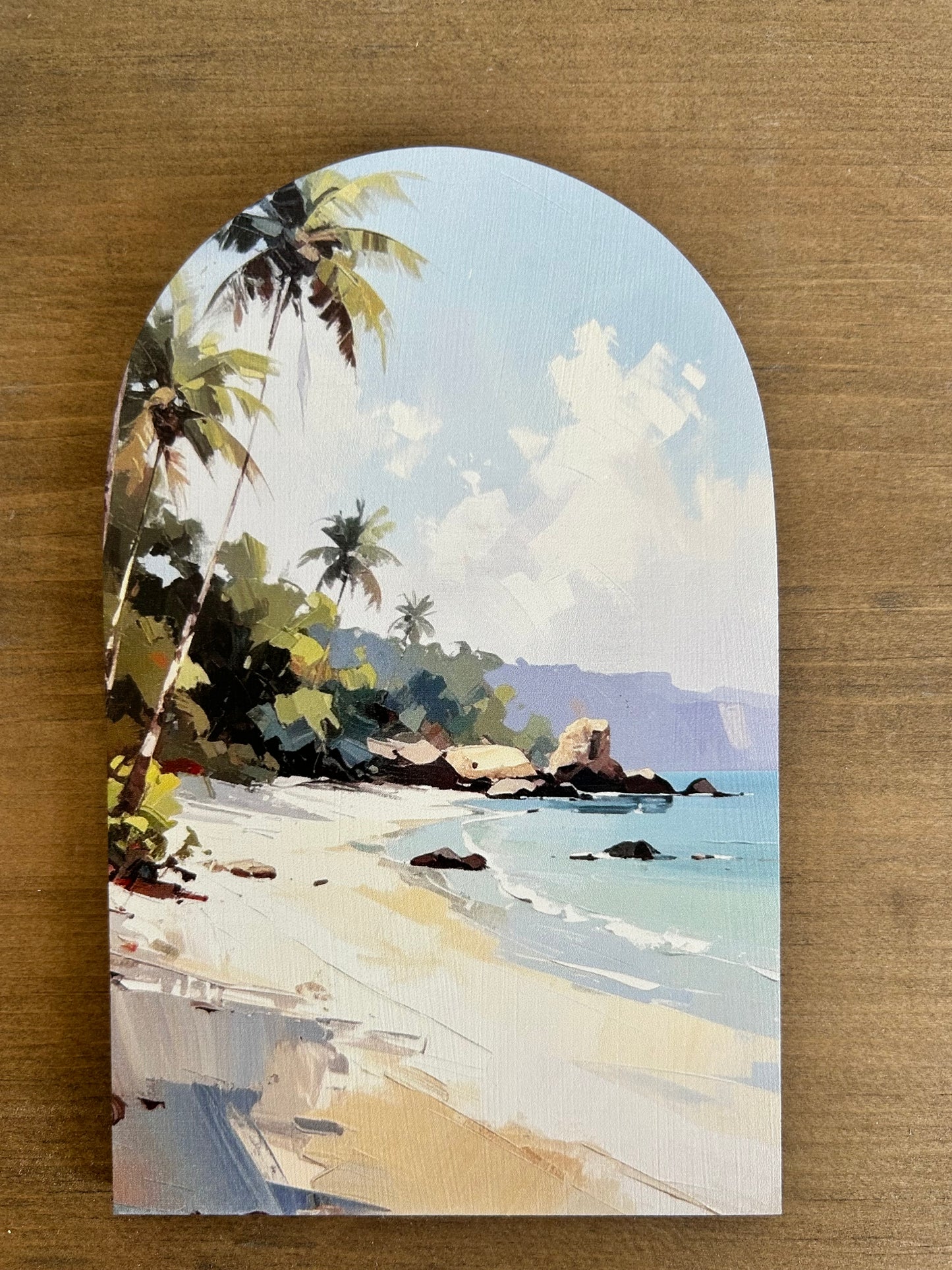 Beach Day - Printed Wood Arch - Beach Decor